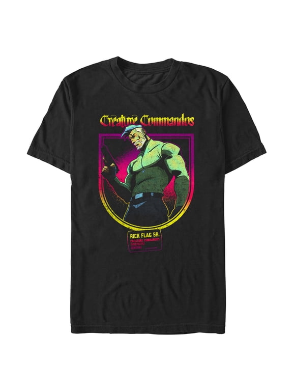 Mens Creature Commandos General Rick Flag T Shirt