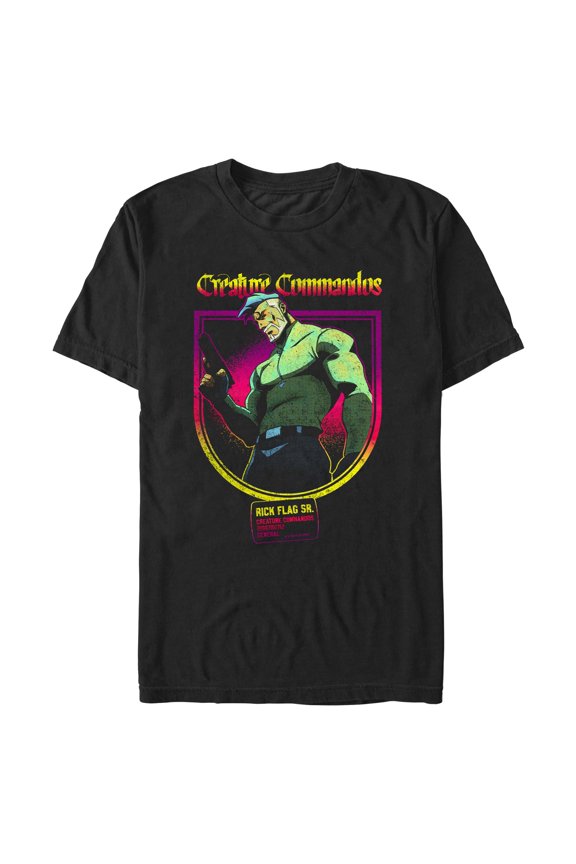 Mens Creature Commandos General Rick Flag T Shirt