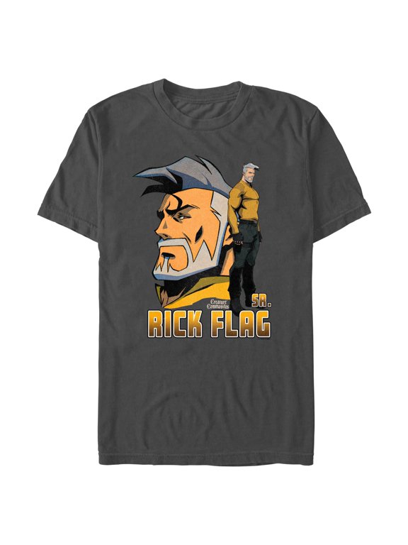 Mens Creature Commandos Rick Flag Pose T Shirt
