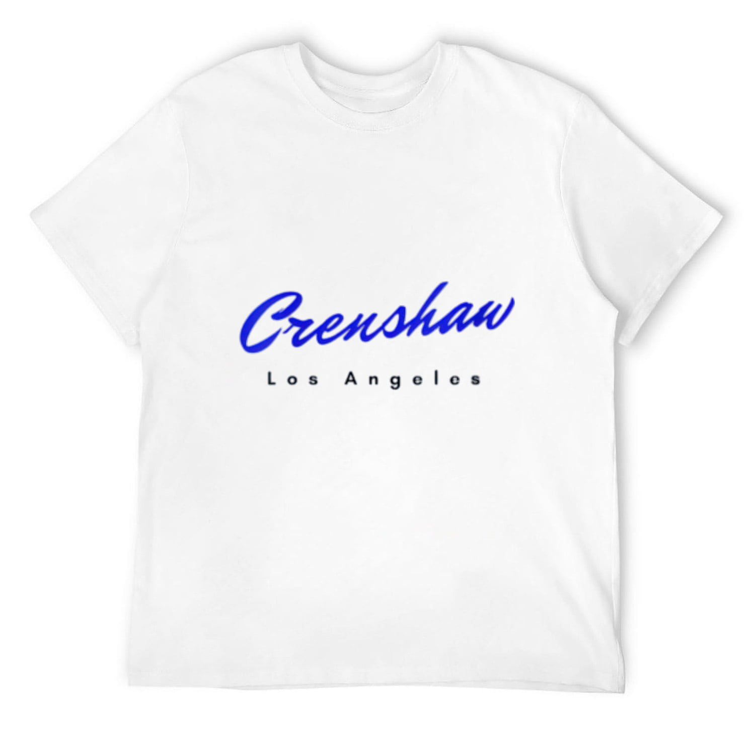 Mens Crenshaw Los Angeles LA Graphic in a Blue West Coast Round Neck T Shirt White Walmart