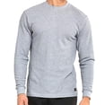 thumbnail image 1 of Mens Crew Neck Medium Weight Classic Cotton Thermal TopH.Gry, XLarge, 1 of 3