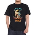 thumbnail image 1 of Mens Crew Neck T Shirts Astronauts Streetwear Graphic Tees Space Shirt, 1 of 5