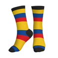 thumbnail image 1 of Mens Crew Socks Womens Colombia Flag Workout Training Athletic Socks, 1 of 7