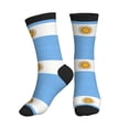 thumbnail image 1 of Mens Crew Socks Womens Flag Of Argentina Workout Training Athletic Socks, 1 of 7