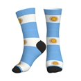 thumbnail image 1 of Mens Crew Socks Womens Flag Of Argentina Workout Training Athletic Socks, 1 of 7