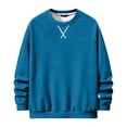thumbnail image 1 of Mens Crewneck Sweatshirt Long Sleeves Casual Pullover Tops Loose Fit Soft Basic Sweatshirt, 2XL, 1 of 4