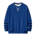 thumbnail image 1 of Mens Crewneck Sweatshirt Long Sleeves Casual Pullover Tops Loose Fit Soft Basic Sweatshirt, M, 1 of 4