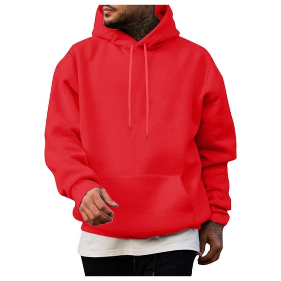 Mens Crewneck Sweatshirts Hoodie Men Men's Pullover Sweatshirt Hoodie, Big & Tall Ultra Soft Hooded Sweatshirt With Pockets