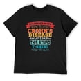 thumbnail image 1 of Mens Crohn's Disease T Shirt Awareness Funny Gift Black 2X-Large, 1 of 5