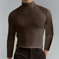 thumbnail image 1 of Mens Cropped Sweater Casual Stretch Muscle Shirts Athletic Tops Long Sleeve Solid Color Pullovers,S-3XL, 1 of 5