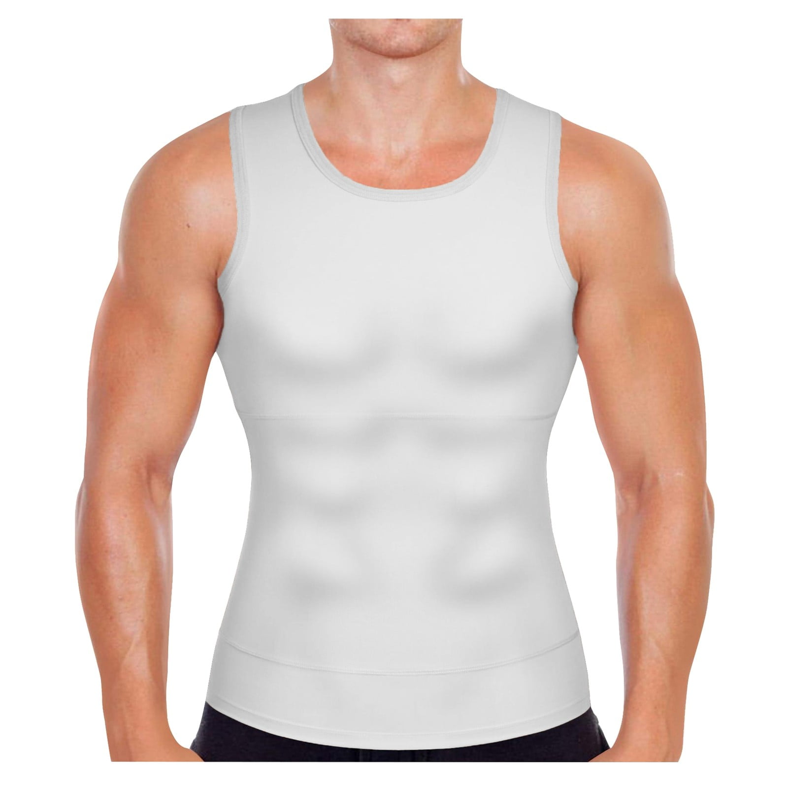 Mens Cropped Tops Men's Shapeing Top Double Compression Belly