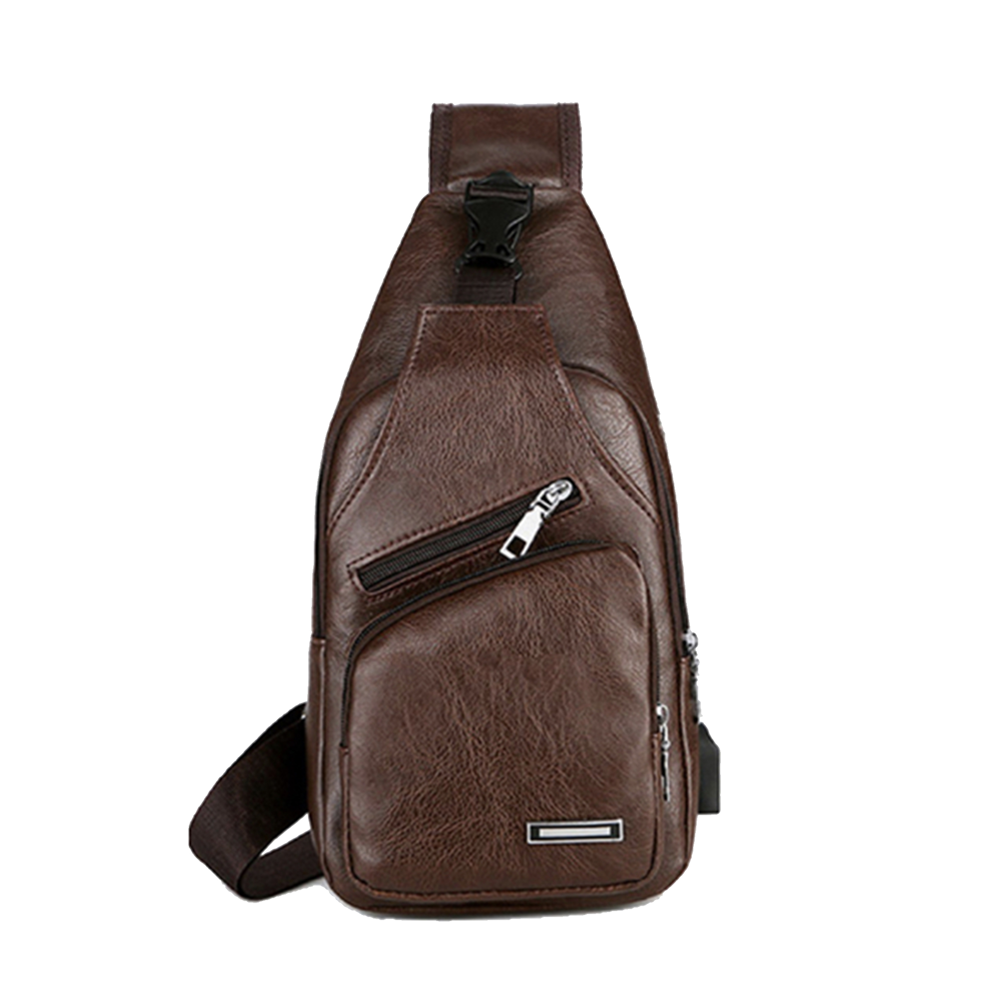 Mens Crossbody Bag with USB Charging Plug & Interface, Versatile Sling ...