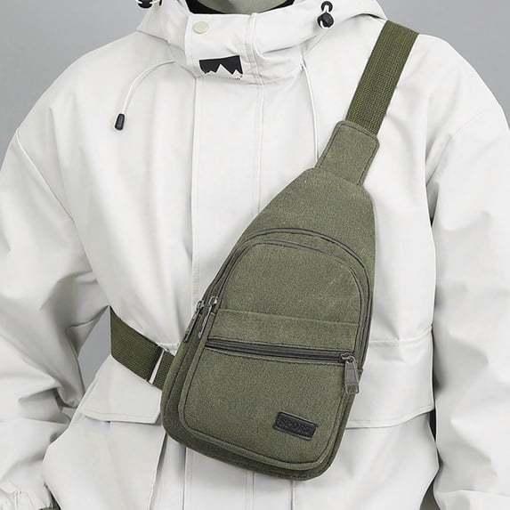 Mens Crossbody Messenger Bag Sling Shoulder Bag With Multiple Pockets for Travel and Work
