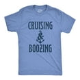 thumbnail image 1 of Mens Cruising and Boozing T Shirt Funny Ocean Cruise Family Vacation Drinking Graphic Tee Graphic Tees, 1 of 7