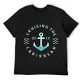 thumbnail image 1 of Mens Cruising the Caribbean Family cruise vacation clothing T Shirt Black, 1 of 5