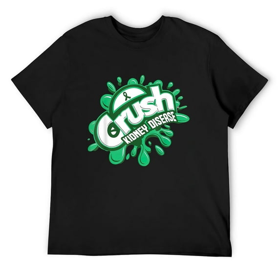 Mens Crush Kidney Disease Grafiti Kidney Disease Awareness T-Shirt Black X-Large