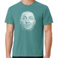 thumbnail image 1 of Mens Curly Howard Face Three 3 Stooges Tee Shirt, Medium Peacock Green, 1 of 3