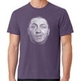 thumbnail image 1 of Mens Curly Howard Face Three 3 Stooges Tee Shirt, Small Vintage Plum, 1 of 3