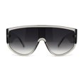 thumbnail image 1 of Mens Curved Top Large Shield Racer Sunglasses Slate Smoke, 1 of 4