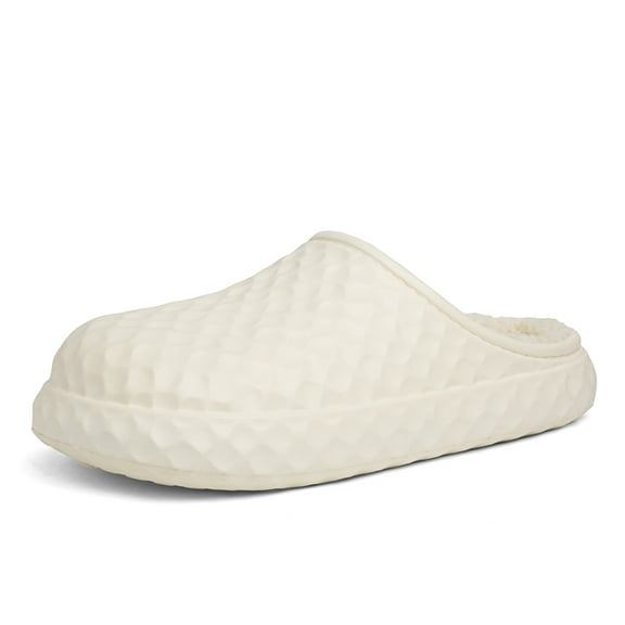 Mens Cushioned Fleece Clogs Garden Waterproof Mules Womens Winter Lined Clogs Shoes Indoor Outdoor Clogs Slipper