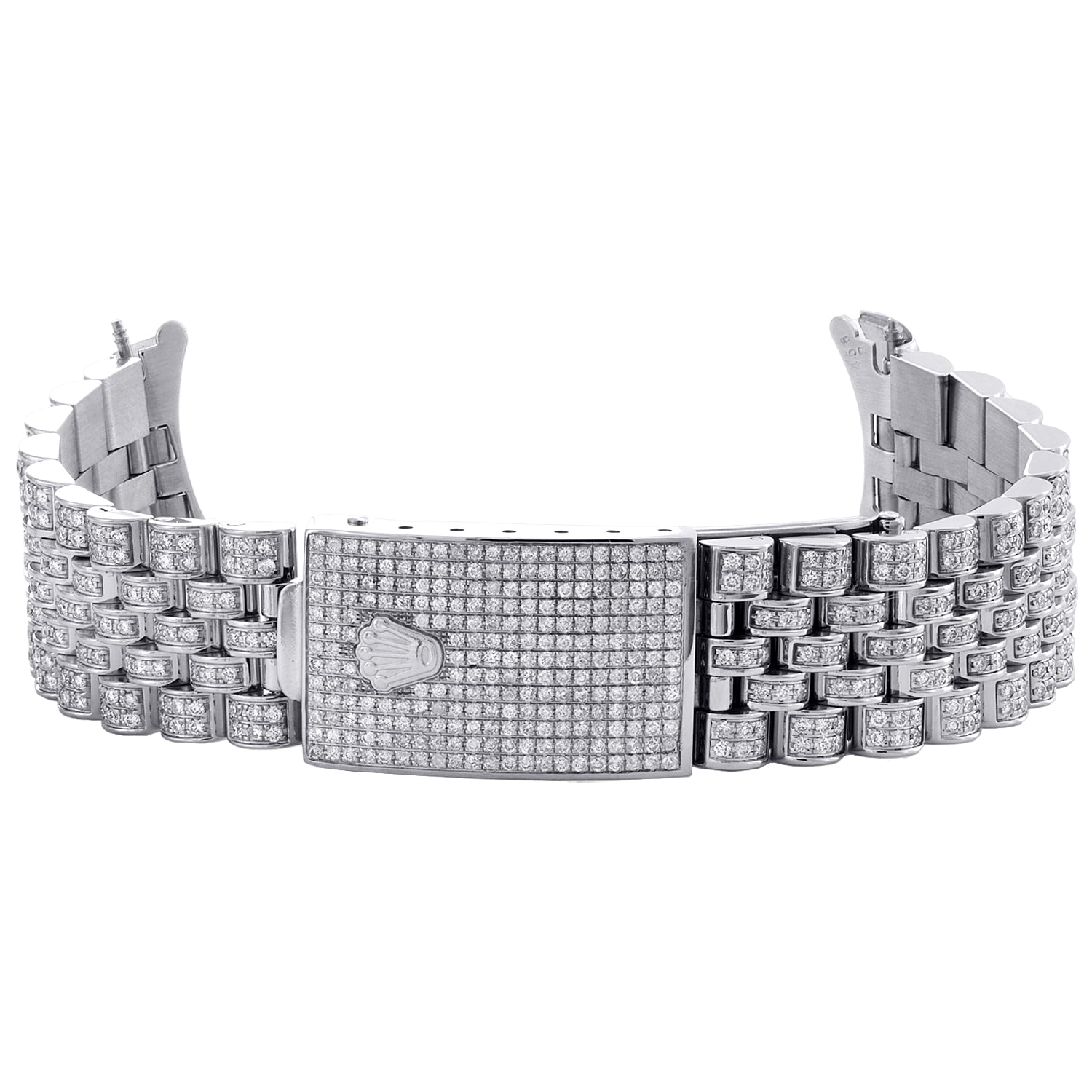 Rolex diamond best sale band