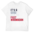 thumbnail image 1 of Mens Cute Ramadan Mubarak Ramadan Kareem, Happy Ramadan Karim Round Neck T-Shirt White Large, 1 of 5