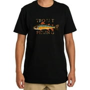 Mens Cutthroat Trout Funny Shirts Black