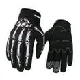 thumbnail image 1 of Mens Cycling Biker Racing Motorcycle Mitten Polyester Skeleton Goth Skull Bone Full Finger Sport Gloves jeaz, 1 of 6