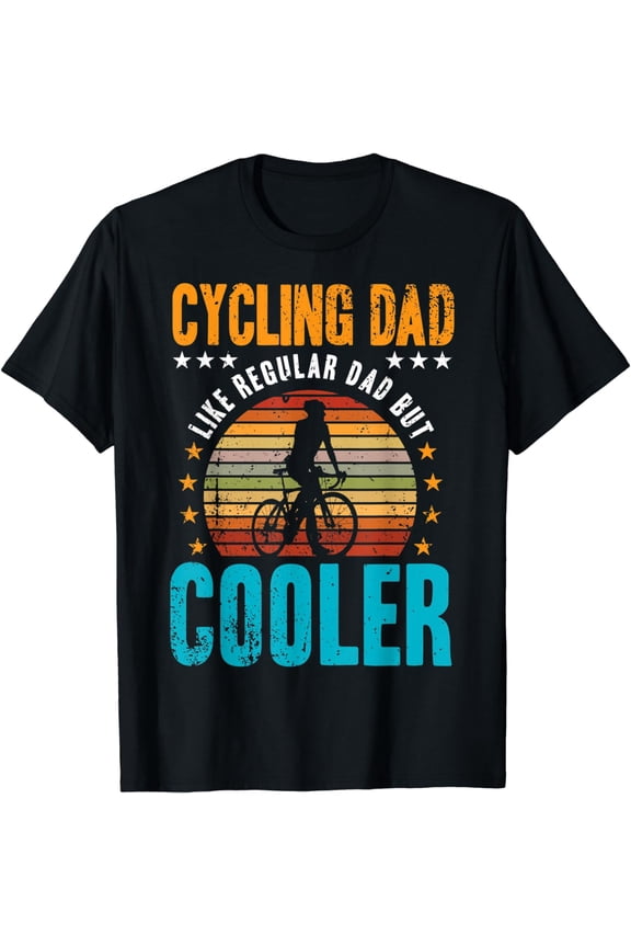 Mens Cycling Dad | Bike Rider Cyclist Father's Day Vintage Gift T-Shirt