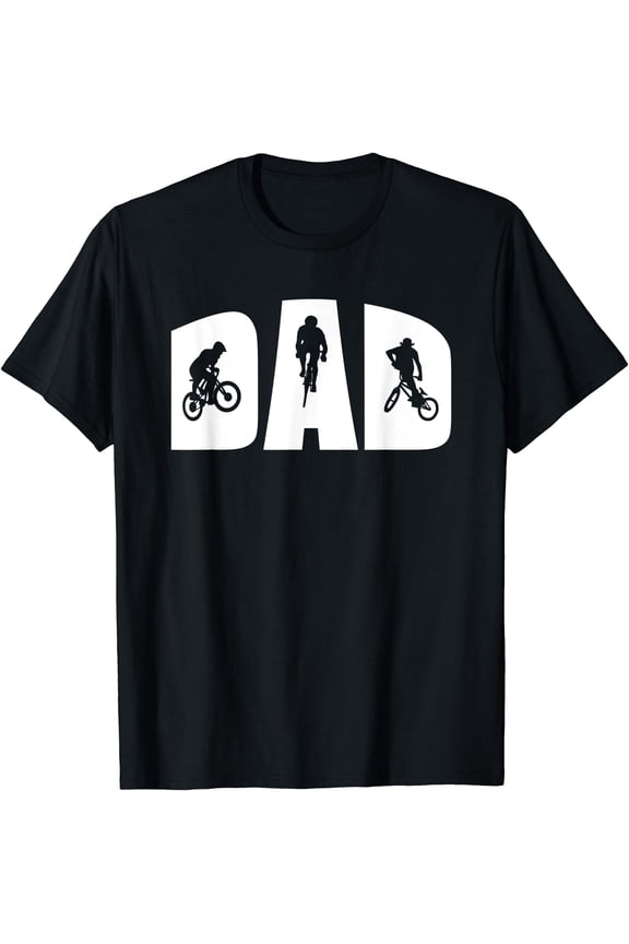 Mens Cycling Dad Gift For Mountain Biker Road Bike Bmx Biking Fan T-Shirt