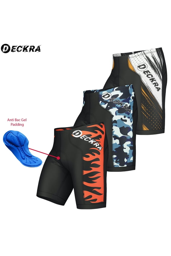 Mens Cycling Shorts 4D Gel Padded Bicycle Riding Summer Gym Training Shorts Biking Half Knicks