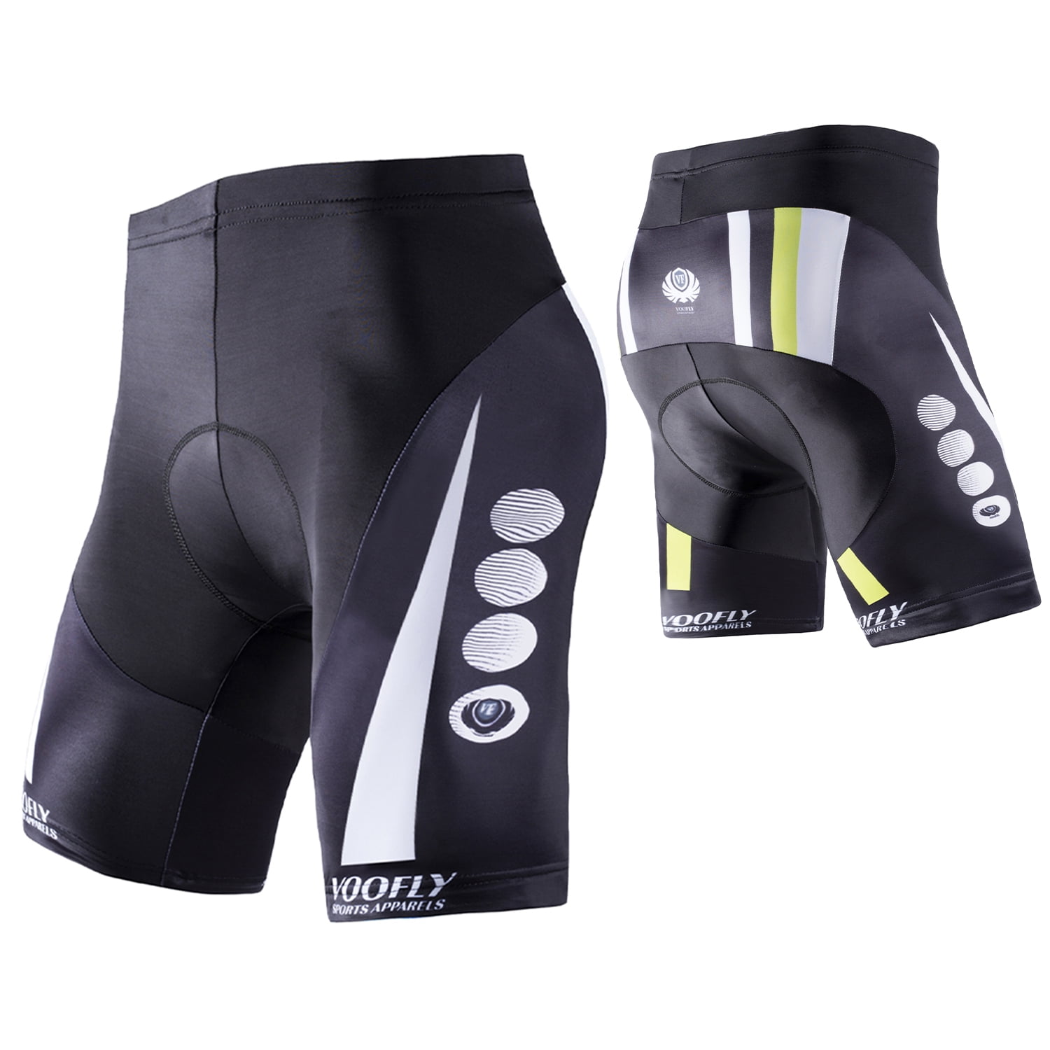 Mens Cycling Shorts with 3D Gel Padded,Breathable Elastic Bike Shorts ...