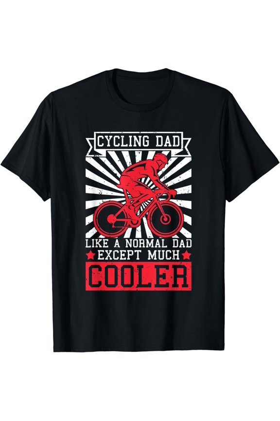 Mens Cyclist Daddy Bike Riding Cycling Dad Fathers Day Bicycle T-Shirt