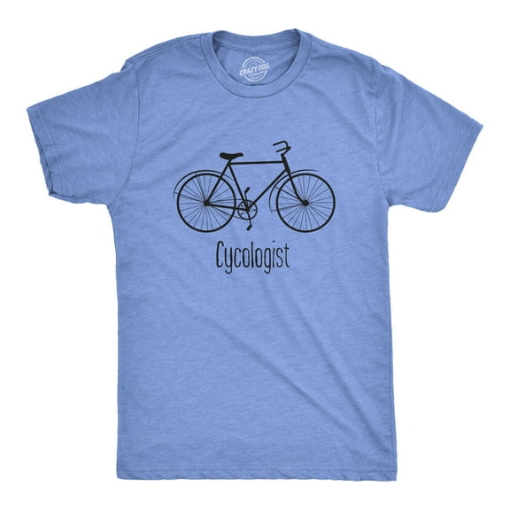 Mens Cycologist Funny Psychology Biking Cyclist Novelty Sarcasm Graphic T Shirt Graphic Tees