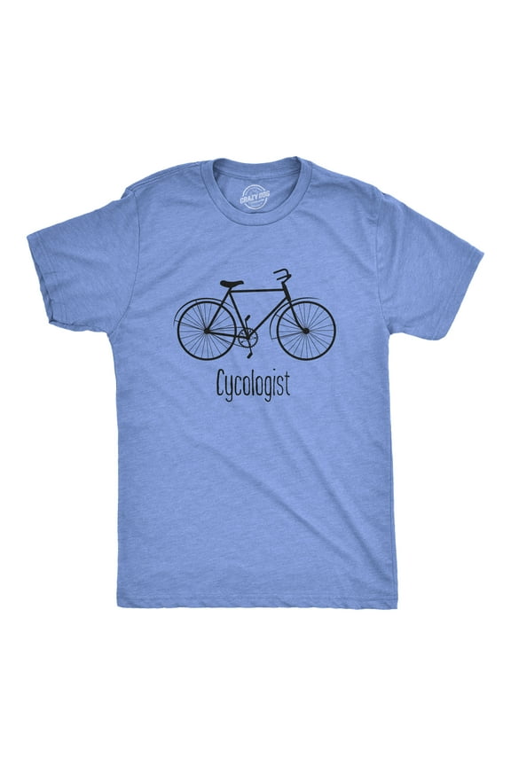 Mens Cycologist Funny Psychology Biking Cyclist Novelty Sarcasm Graphic T Shirt Graphic Tees