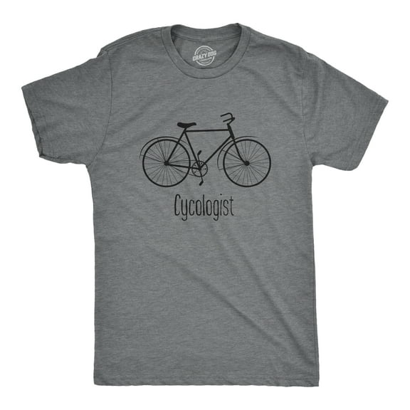 Mens Cycologist Funny Psychology Biking Cyclist Novelty Sarcasm Graphic T Shirt Graphic Tees