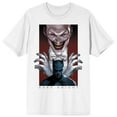 thumbnail image 1 of Mens DC Comic Book Batman & Joker Characters White Graphic Tee Shirt-Large, 1 of 2