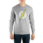 BIOWORLD Mens DC Comic Book Flash Grey Long Sleeve Graphic Tee-XXL