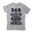thumbnail image 1 of Mens Dad And Daughter Shirt Father Daughter Shirt He Is Her Hero And She is His Princess Shirt (4X-Large Grey), 1 of 6