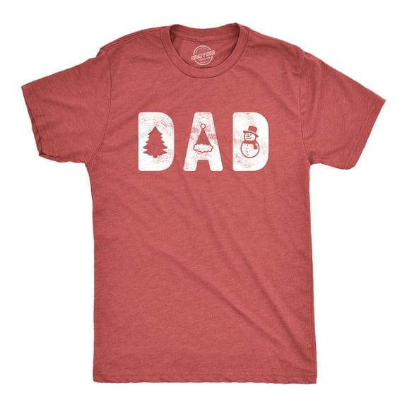 Mens Dad Christmas Tshirt Funny Xmas Holiday Party Tee for Father Graphic Graphic Tees