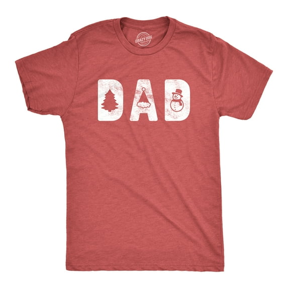Mens Dad Christmas Tshirt Funny Xmas Holiday Party Tee for Father Graphic Graphic Tees