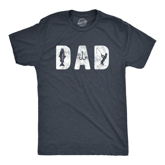 Mens Dad Fishing T Shirt Funny Fathers Day Gift for Dad Outdoor Fisherman Graphic Tee Graphic Tees