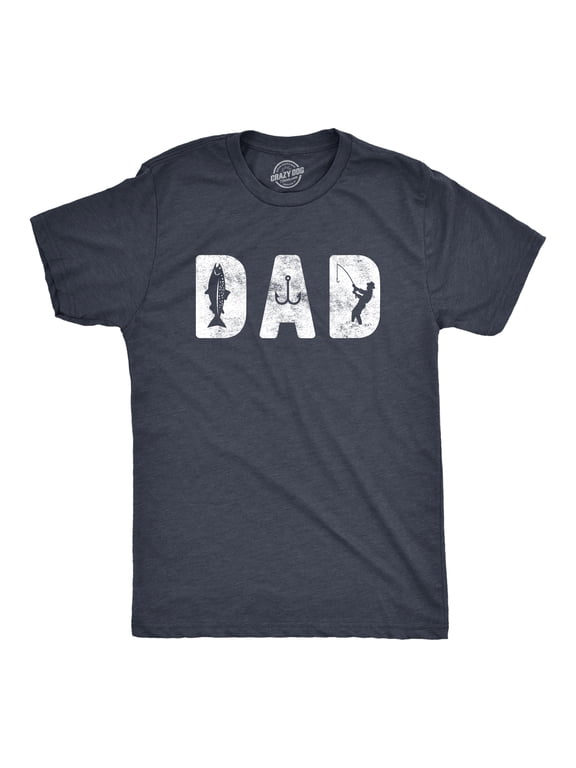 Mens Dad Fishing T Shirt Funny Fathers Day Gift for Dad Outdoor Fisherman Graphic Tee Graphic Tees