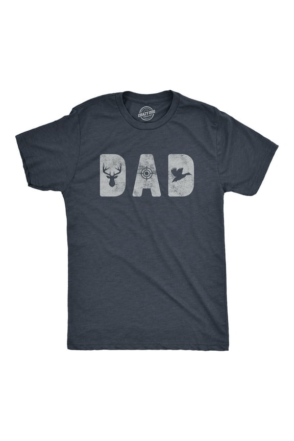 Mens Dad Hunting T Shirt Funny Fathers Day Gift for Dad Outdoor Deer Hunter Graphic Tee Graphic Tees