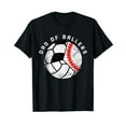 thumbnail image 1 of Mens Dad Of Ballers Funny Baseball Volleyball Soccer Dad Short Sleeve T-Shirt Black Tee, 1 of 5