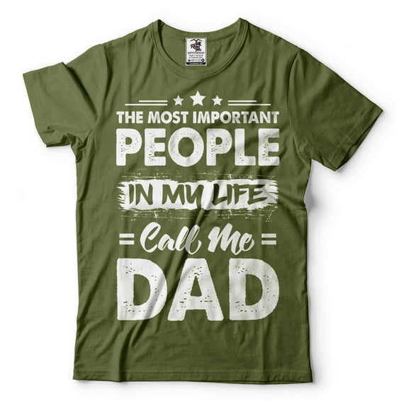 Mens Dad Shirt People Call Me Dad T-Shirt Fathers Day Dad Gifts Dad Shirts Father Shirt Daddy Shirt (Medium Military Green)