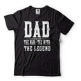 thumbnail image 1 of Mens Dad T-shirt The Man The Myth The Legend T-Shirt Father's Day Dad Gift Tee Father Gifts, 1 of 6