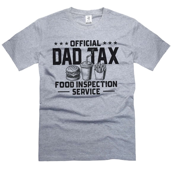 Mens Dad Tax t-shirt Funny Father's Day Gift Dad humorous Tee shirts joke gifts birthday gift (Large Grey)