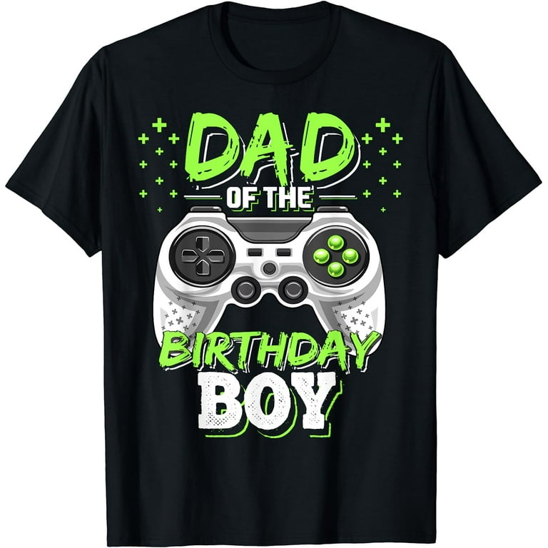 Mens Dad Of The Birthday Boy Matching Video Gamer Birthday Party T-Shirt Mens Dad Of The Birthday Boy Matching Video Gamer Birthday Party T-Shirt