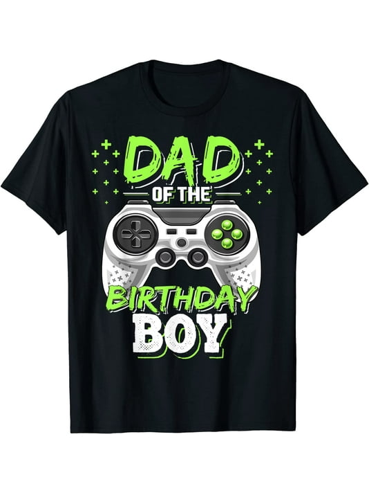 Mens Dad Of The Birthday Boy Matching Video Gamer Birthday Party T-Shirt Mens Dad Of The Birthday Boy Matching Video Gamer Birthday Party T-Shirt